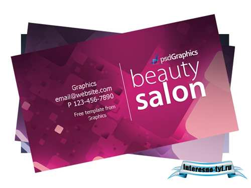 Beauty salon business card template Beauty salon business card template