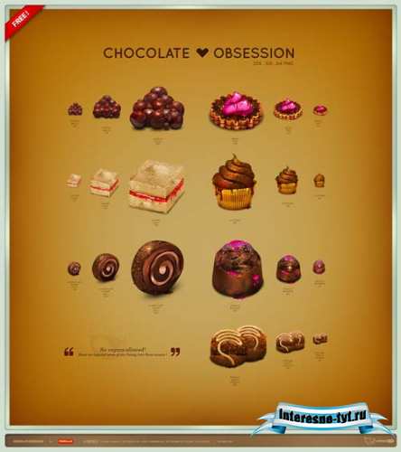 Chocolate Obsession Icon Set Chocolate Obsession Icon Set
