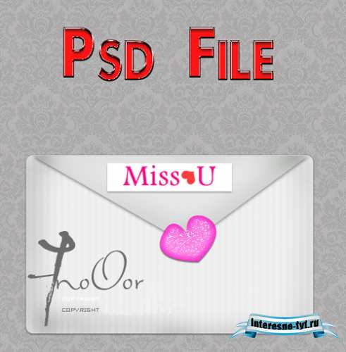 A love letter in an envelope A love letter in an envelope
