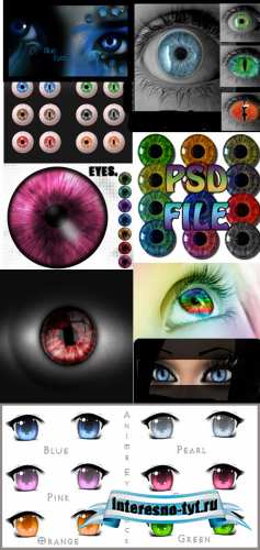 Eyes PSD file pack Eyes PSD file pack