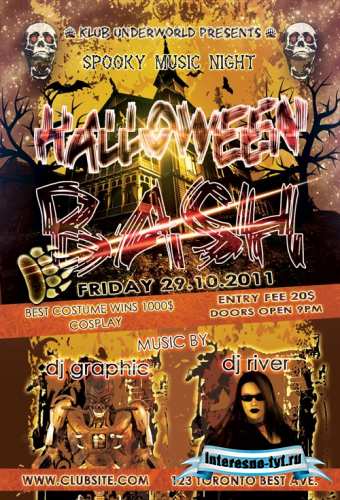 Halloween Bash Party Flyer - GraphicRiver Halloween Bash Party Flyer - GraphicRiver