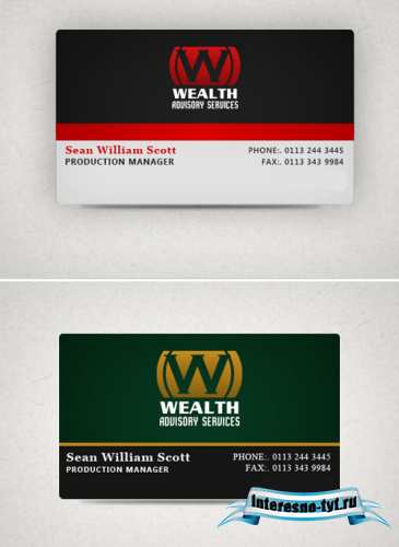 Wealth Business card Wealth Business card