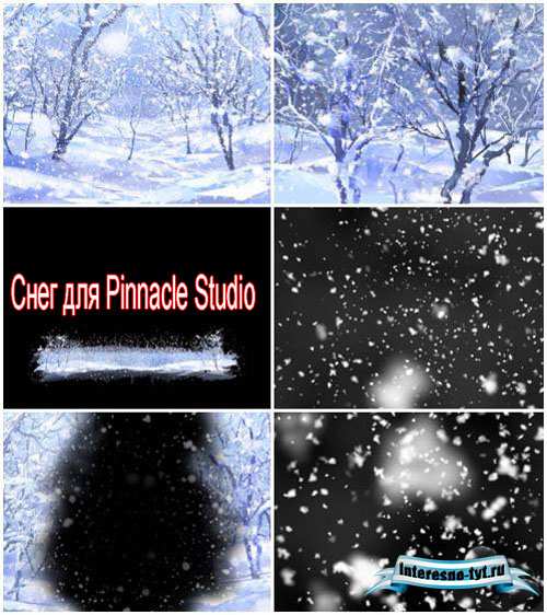 Футажи для Pinnacle Studio – Зимний лес и снег