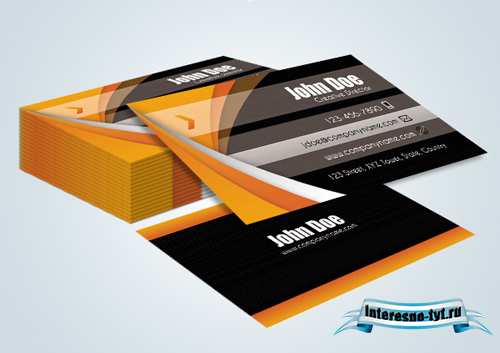 Orange Black Business Cards Orange Black Business Cards