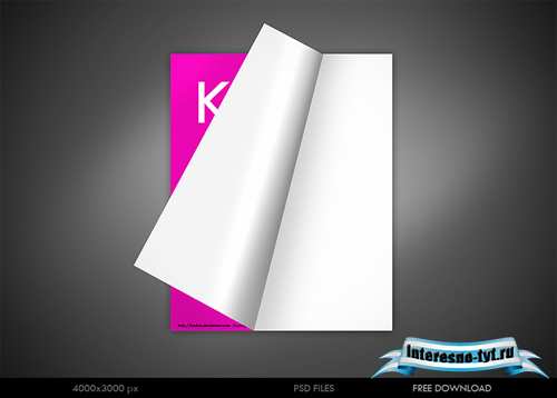 Magazine page PSD template Magazine page PSD template
