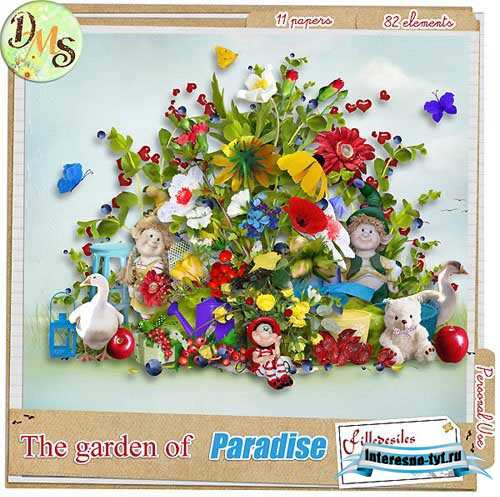 Красочный летний скрап-набор - The garden of paradise Красочный летний скрап-набор - The garden of paradise