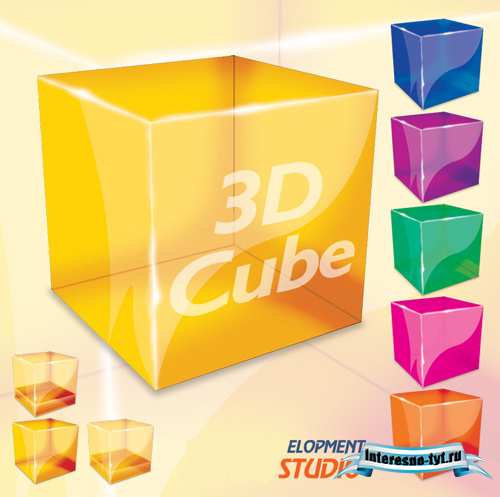 3D Cube Psd File 3D Cube Psd File