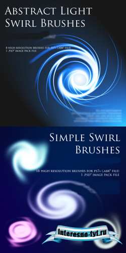 Abstract Light Swirl Brushes and Simple Swirl Brushes Abstract Light Swirl Brushes and Simple Swirl Brushes