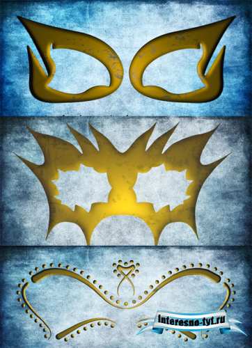 Golden Eye Mask Psd Golden Eye Mask Psd
