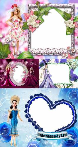 Barbie Doll frames psd Barbie Doll frames psd