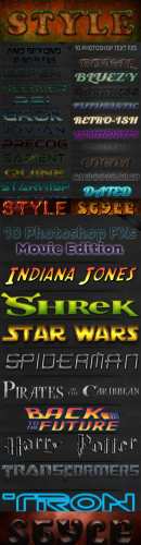 Cool Photoshop Text Styles pack # 6 Cool Photoshop Text Styles pack # 6