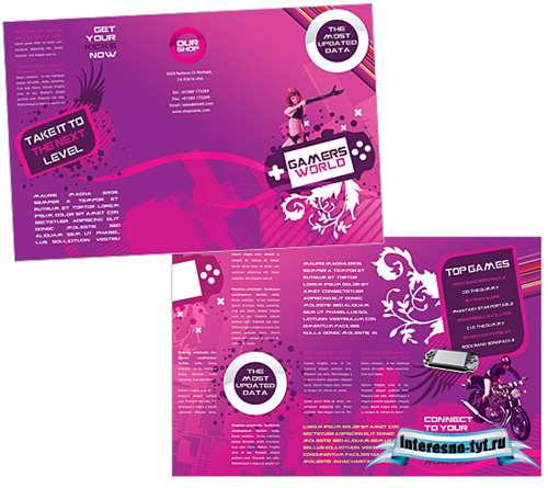 Templates for Design - Next Level Gaming Brochure 11 x 8.5 BoxedArt 