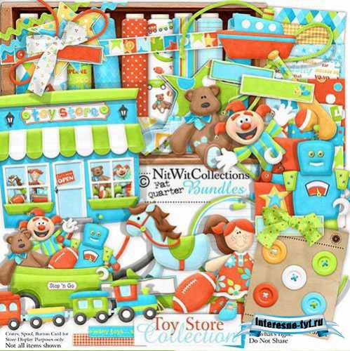 Яркий детский скрап набор - Toy Store