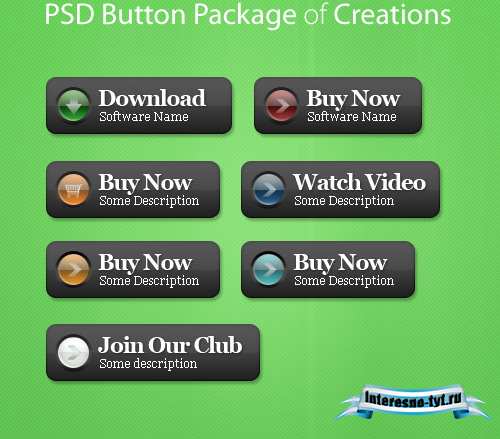 Psd Buttons Package creations for Photoshop Psd Buttons Package creations for Photoshop