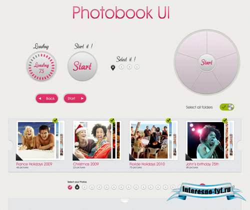 Snazzy Web UI Photobook Design PSD for Photoshop Snazzy Web UI Photobook Design PSD for Photoshop