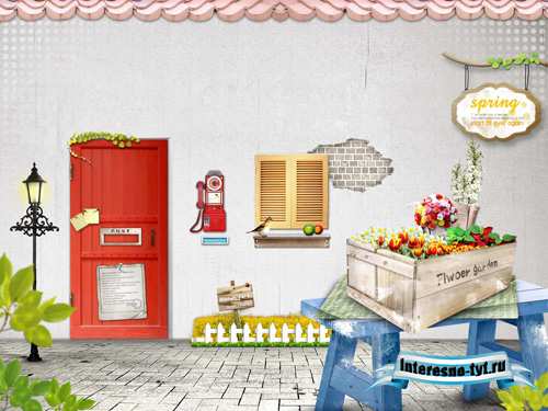 A small flower garden for Photoshop