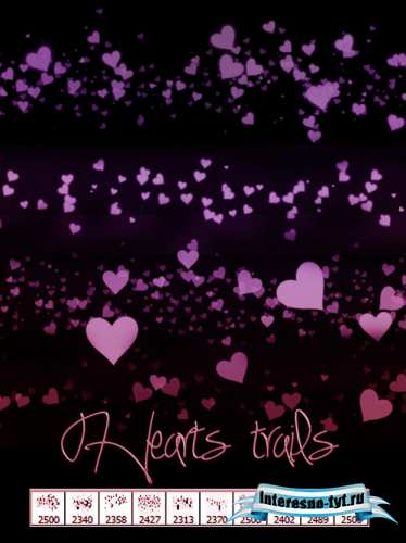 Hearts Lines Brushes Hearts Lines Brushes