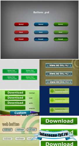 Web UI Buttons Psd Pack Web UI Buttons Psd Pack