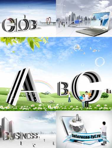 Striped letters and words psd for Photoshop Striped letters and words psd for Photoshop