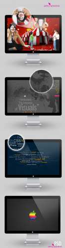 Apple Monitor Psd Template for Photoshop Apple Monitor Psd Template for Photoshop