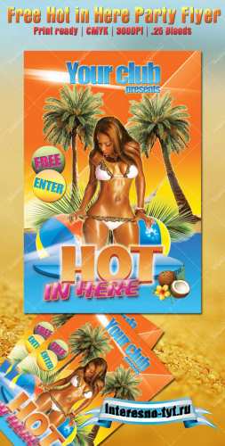Hot in Here Party Flyer Template for Photoshop Hot in Here Party Flyer Template for Photoshop