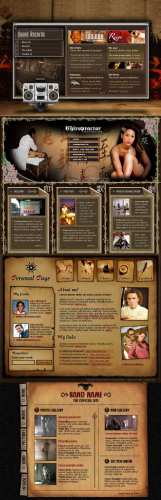 Brown Web Template pack for Photoshop Brown Web Template pack for Photoshop