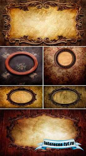 Резные старинные рамы - фоны Резные старинные рамы - фоны