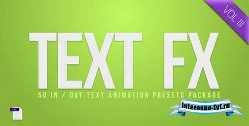 Text Fx Vol.3 - After Effects Project (Videohive)