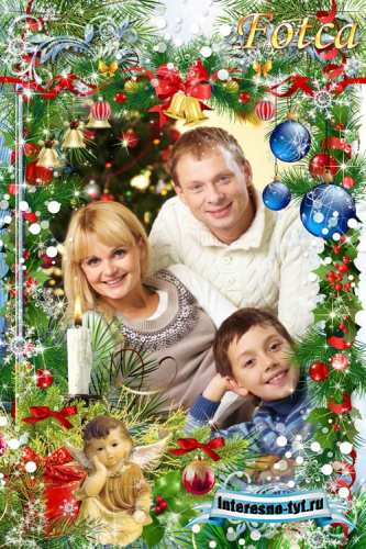 Новогодняя рамка для фото - Светлое Рождество