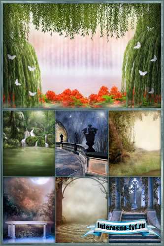 Сборник фонов для коллажей 4