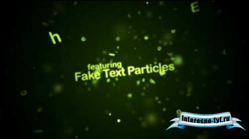 After Effects Project - Alphabet Soup (Fake Text Particles)