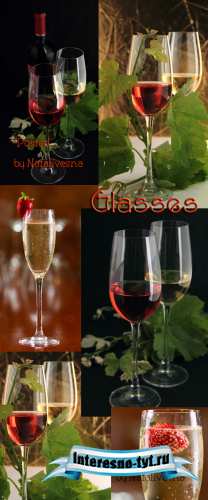 Бокалы с вином / Glasses with wine - Stock photo Бокалы с вином / Glasses with wine - Stock photo