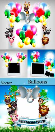Воздушные шарики и полароид в Векторе / Vector - Balloons and Polaroid Воздушные шарики и полароид в Векторе / Vector - Balloons and Polaroid