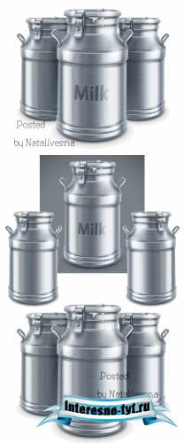 Алюминиевые бидоны в Векторе / Vector clipart - Aluminum cans Алюминиевые бидоны в Векторе / Vector clipart - Aluminum cans