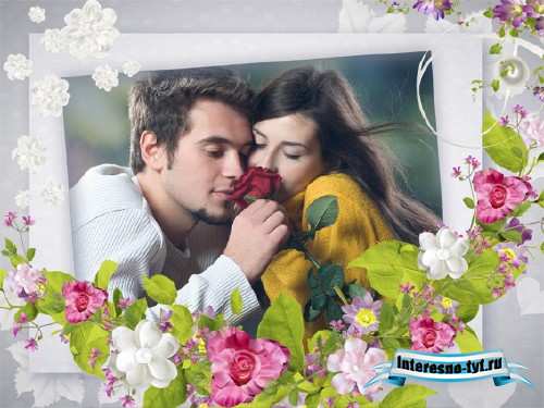 Романтическая рамка для photoshop - Мгновения нежные