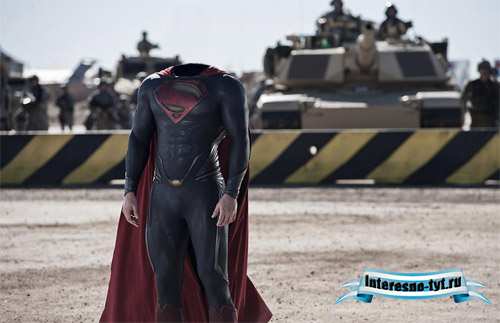 PSD шаблон - Костюм superman