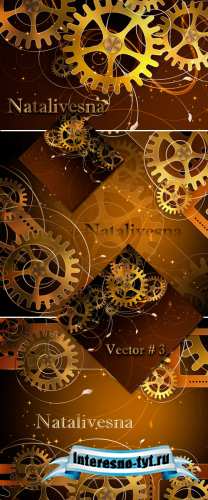 Коричневые абстрактные фоны в Векторе # 3 / Abstract brown backgrounds in Vector # 3 