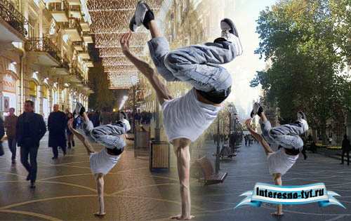 Шаблон для Photoshop - Брейк данс