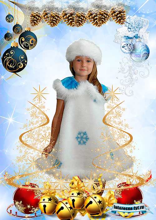 Новогодняя рамка для фотошопа 2014 – Блеск елочных игрушек