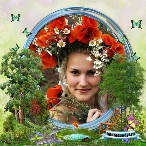 Рамка женская – Дачные денёчки