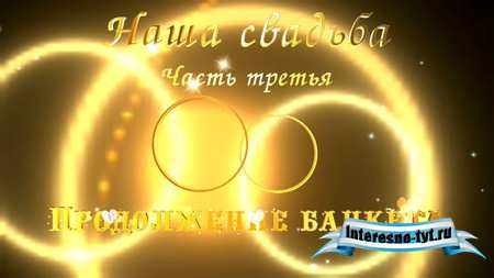 Свадебный футаж - Наша свадьба, часть третья