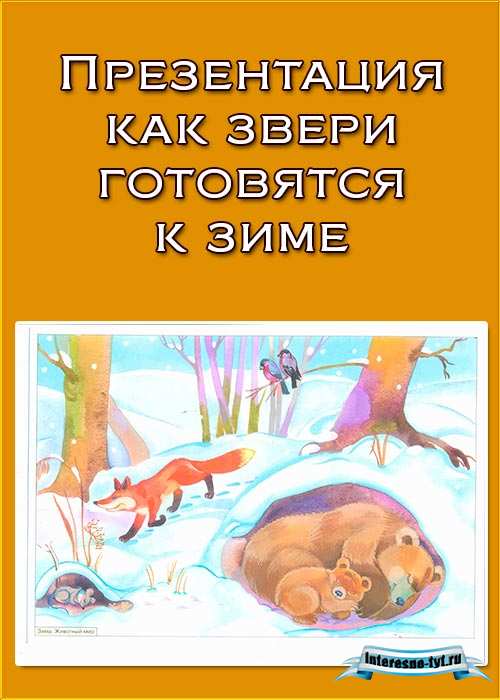 Презентация как звери готовятся к зиме Презентация как звери готовятся к зиме